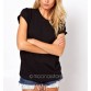 Summer Hot T-shirts Angel Wings Short Sleeve 0-Neck Women Casual Shirts Backless Casual Tops Black White Plus Size S-XXXL32338482768