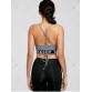Backless Strappy Wrap Crop Tank Top - Light Grey - M1212962