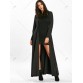 Bodycon Lace Mini Dress with Long Coat - Black - 2xl