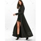 Bodycon Lace Mini Dress with Long Coat - Black - 2xl