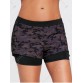 Camo Zip Pocket Two Layered Sports Shorts - Black - M1270723