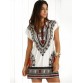 Casual Ethnic Summer Mini Dress - Jacinth - One Size