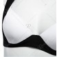 Color Block Strappy Padded Bikini Swimwear - White - M