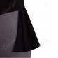 Color Block V Neck Sheath Dress - Black - L1455365