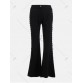 Criss Cross Lace Up Side Flare Pants - Black - 2xl1227200
