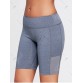 Elastic Waist Sports Shorts with Pocket - Deep Gray - M1252538