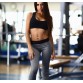 Gym Outfit Leggings Yoga Training Running Tight Exercise Sportwear Women Fitness Sports Suit Workout Pants + Bras Clothing Sets