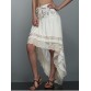 High-Low  Printed Asymmetric Skirt - Off-white - L