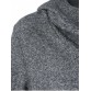 High Low Hem Hooded Coat - Gray - Xl