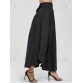 High Waisted Slit Maxi Skirt - Black - S1232513