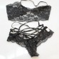 Hot sales Sexy Woman Lace Sleepwear Halter Underwear Lingerie G-string Black Red32357480992