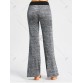 Large Drawstring Casual Pants with Long Tail - Smoky Gray - 2xl