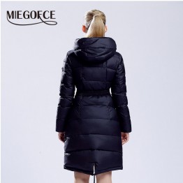 MIEGOFCE 2015 womens winter down jackets and coats women High Quality Warm Female thickening Warm Parka Hood Over Coat