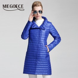 MIEGOFCE 2016 New spring jacket women winter coat women's clothing warm outwear Cotton-Padded long Jacket coat Slim trench coat