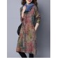 Maple Tree Print Loose-Fitting Dress - L776769