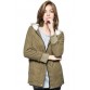 New Cotton-padded Thicken Berber Fleece Coat Frock Overcoat - Army Green - One Size58348