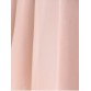 Petal Sleeve Knee Length Plunging Neck Pleated Dress - Pink - L