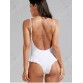 Spaghetti Strap Ruffled Swimsuit - White - S1182296