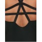 Strappy Criss-Cross Swimsuit - Black - Xl