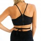 Summer Vintage Brown Faux Leather Suede Cropped Tank Top Sexy Lace Up Camis Women Tops Slim Cami Party Crop Top Fall Vest 70's