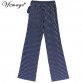 Vfemage Womens Summer Elegant Vintage Stripe Side Zipper High Waist Wide Leg Casual Wear To Work Long Pants Trousers 221332681669100