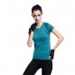 Women Shirts Fitness Exercise Workout Short Sleeve Elastic T-Shirt Tops Clothing32711948314