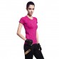 Women Shirts Fitness Exercise Workout Short Sleeve Elastic T-Shirt Tops Clothing32711948314