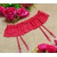 Womenbaby doll sexy lingerie 2 Layer Floral Lace Garter Belt Lingerie Skirt without socks Suspender Exotic Apparel QA107
