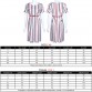 Womens Summer Dresses 2016 Summer Plus Size Casual Women Cotton Line Dress New Fashion Striped Short Sleeve Women Straight Dress32421470625