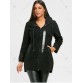 Zip Fly Graphic Hooded Fleece Coat - Black - 2xl1471248