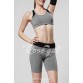 Sweet Scoop Neck Hollow Out Skinny Gym Outfits For Women