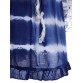 Women s Chic V-Neck Long Sleeve Print A-Line Dress432093