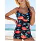 Cute Halter Floral Print One-Piece Women s Swimswear358483