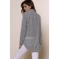 Chic Shirt Collar Long Sleeve Striped Women s Shirt306058