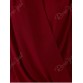 Elegant V-Neck Long Sleeve Loose-Fitting Solid Color Shirt609776