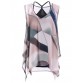Tank Top and Colorful Print Asymmetrical Blouse493881