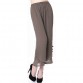 fashion New middle-aged women's summer pants chiffon pants wide leg pants loose capris